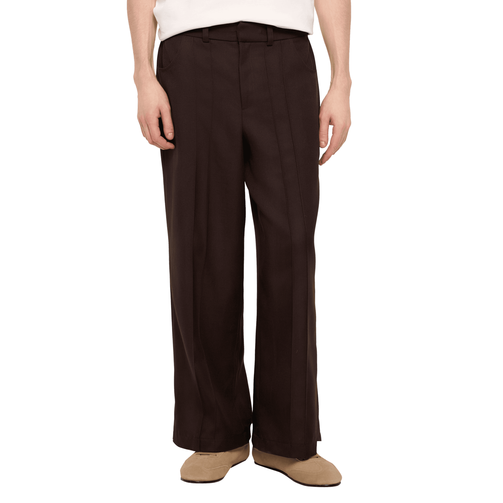 костюмные брюки с рельефами [double arrow]