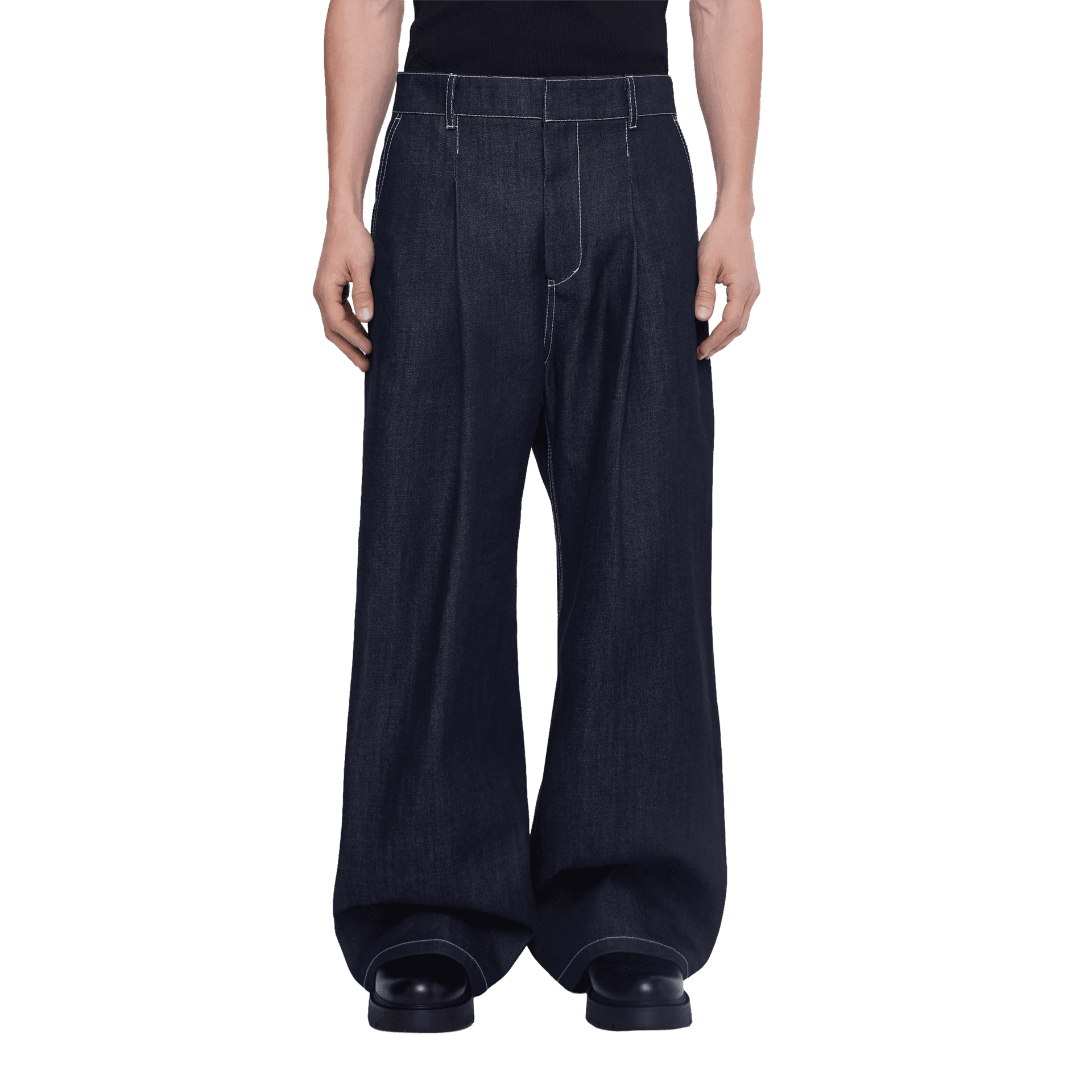 брюки из денима [raw] Синий — katch, фото 2