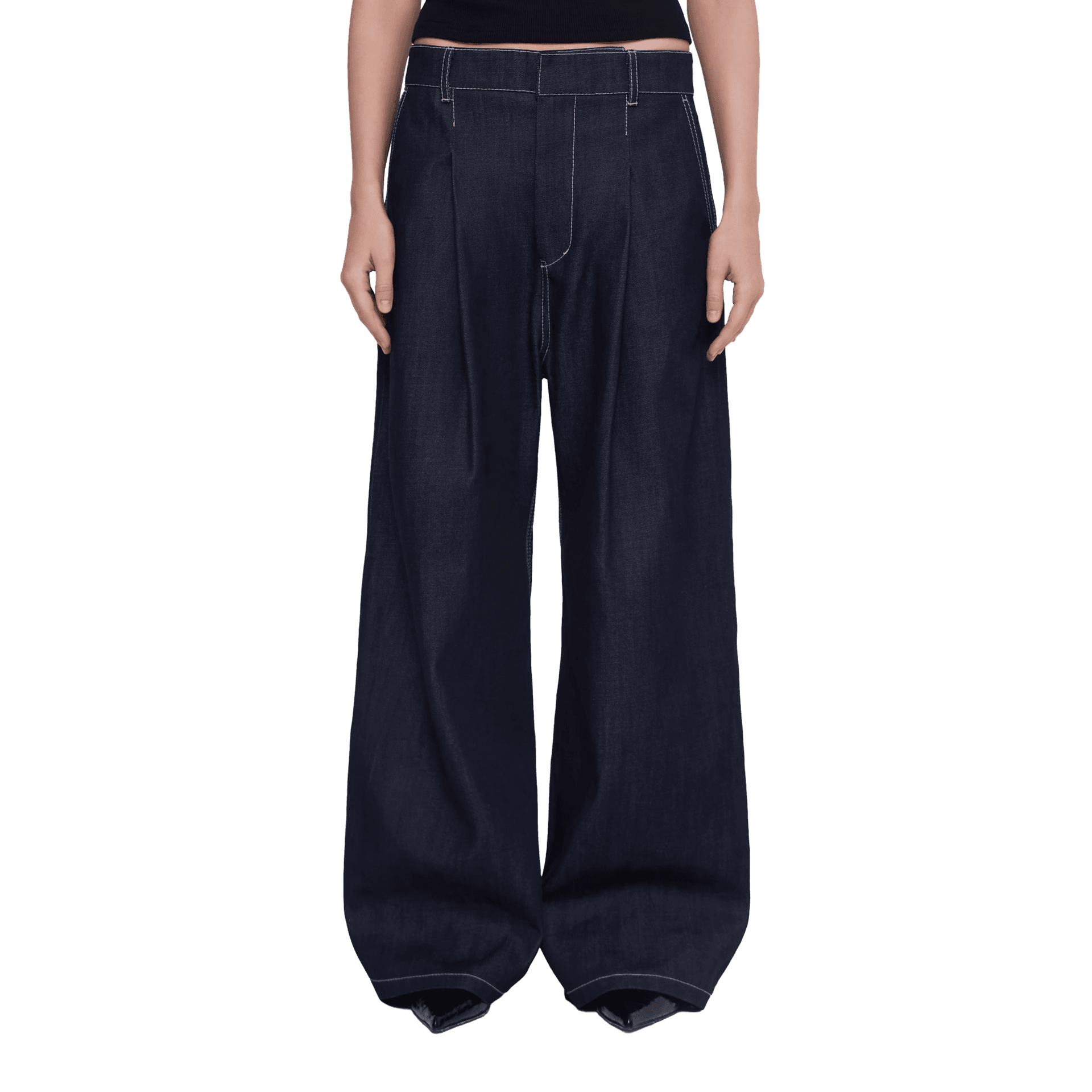 брюки из денима [raw] Синий — katch, фото 1